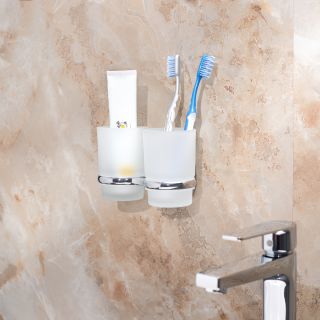 Стакан для зубных щёток A6021 двойной хром